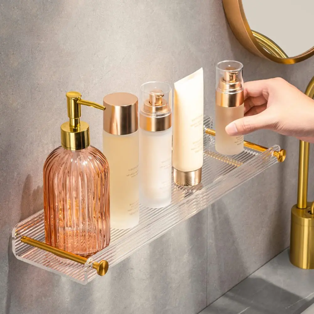 Custom Transparent Acrylic Shower Caddy Design Shower Organizer Wall