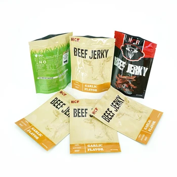 Digital printing custom proof bag with zip biodegradable food grade packaging plasticbag beef jerky nut stand 3.5-280g mylar bag