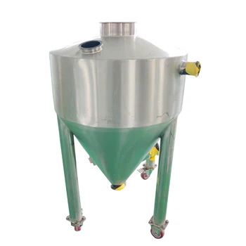Customizable 400L Stainless Steel PLC Inner Polished Airlock Tank Mobile Silo IBC Hopper Chemical Transportation Manufactured