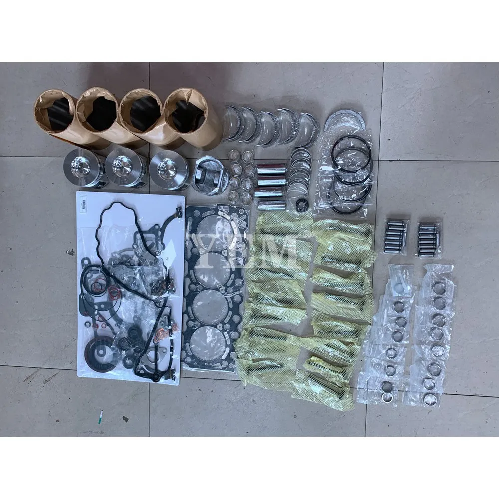 V3307 Overhaul Repair Kit With Cylinder Gaskets Piston Rings Liner Bearing Valves for Kubota Original Excavator Part