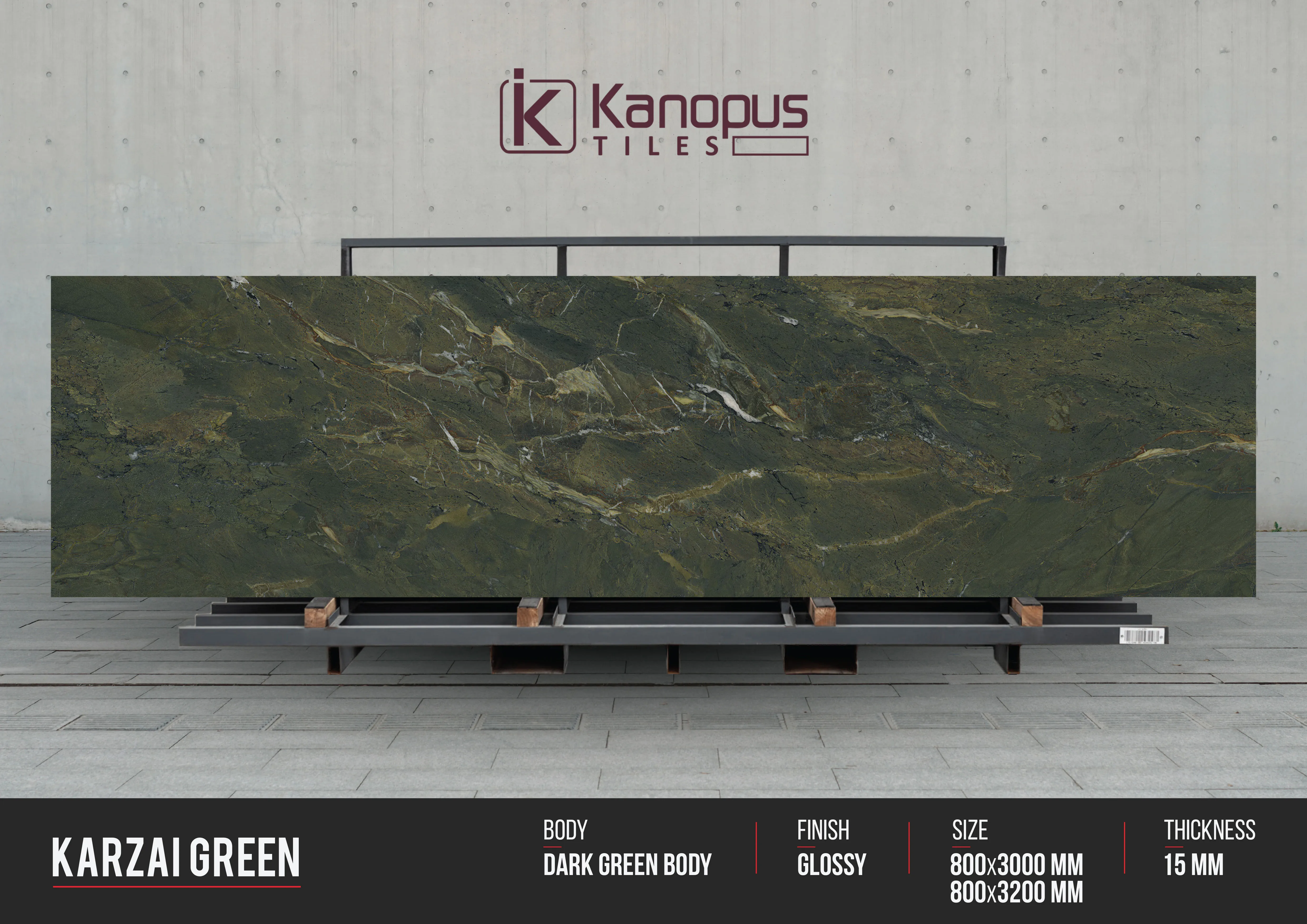 800x3000mm Indian Porcelain Tiles Glossy Surface Digital Glazed ...