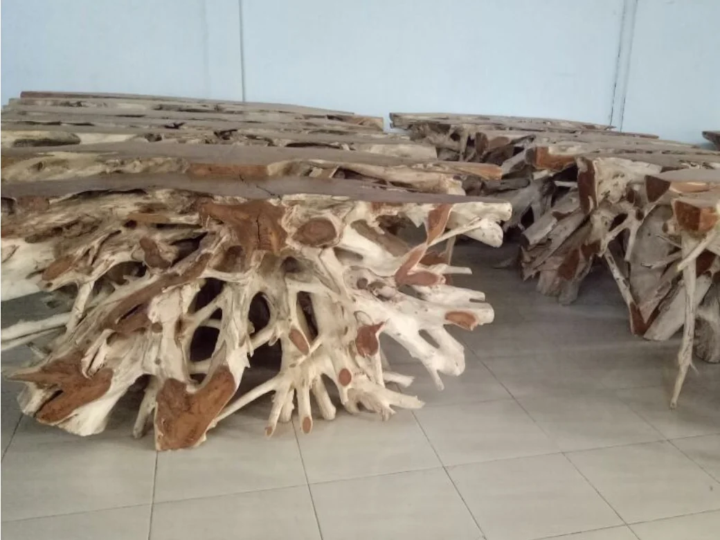 Furniture Home Decor Teak Root Console Table Teak Root Coffee Tables for Living Room Furniture Unique Wood Console Tables 160 cm