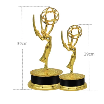 Fast Delivery 29/39cm Metal Grammy Trophy Awards Customized Replica Emmy Award Trophy