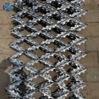 Galvanized Razor Barbed Concertina Wire 500mm Diameter Coil 10kg Iron Steel for Security Fence Top Used in Construction