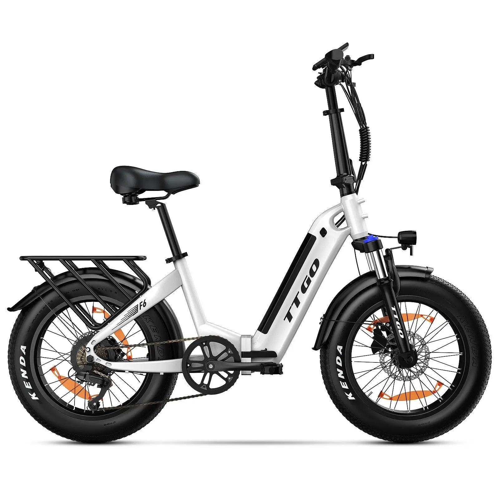 TTGO F6 Faltbares E-Bike, 250 W 45 N.M Motor, 25 Ah große Batterie