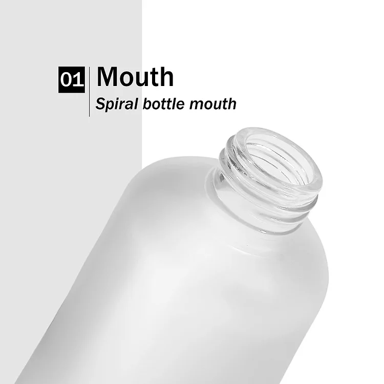 6 Oz Boston Round Frosted Silicone Boot Glass Spray Bottle With Trigger