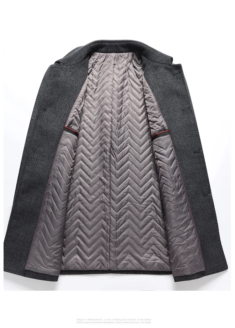 Wool Blends Mens Casual removable vest plus fleece thickened waist for formal wool trench men woolen coat_voghion.com