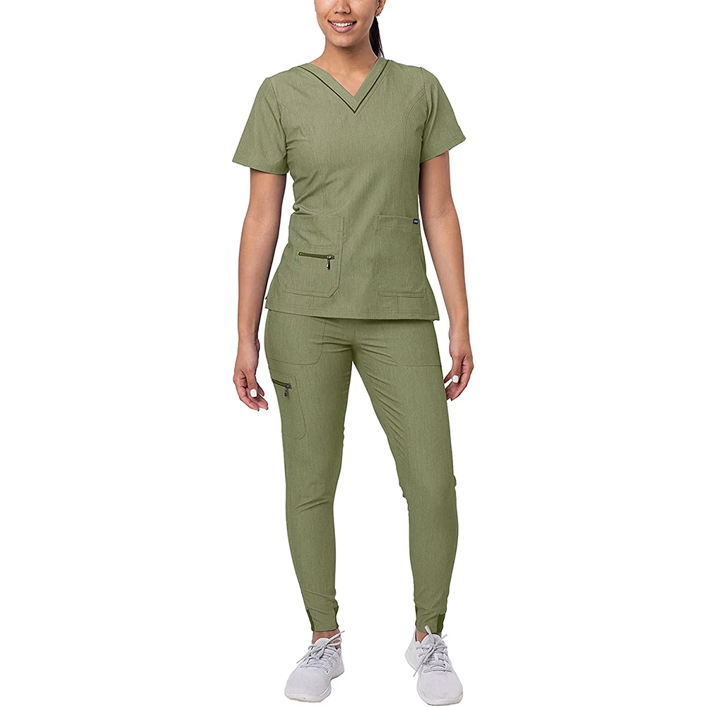 Wholesale Hospital Uniforms Medical Scrubs Nurse Short Sleeve Scrubs ...