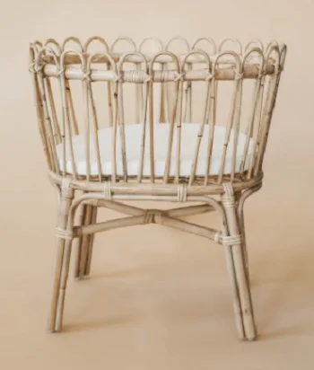 Rustikales Vintage-Babybett aus Bambus, Handgefertigt, Tragbares  Holz-Reisebett, Wiege, Babykorb, Kinderbett