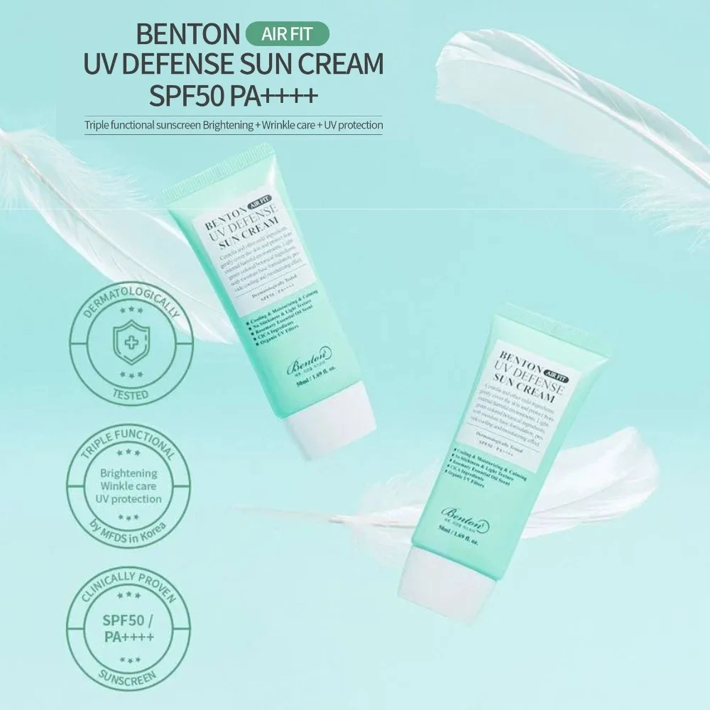 Benton Air Fit Uv Defense Sun Cream Spf50+/pa++++ Korean Vegan