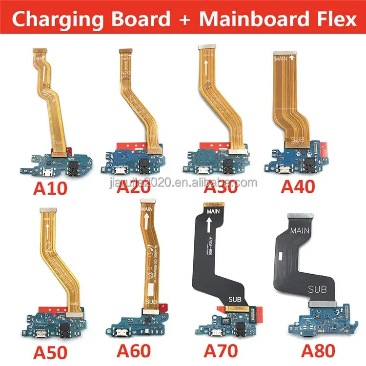 Материнская плата и зарядный порт USB зарядного устройства гибкий кабель для Samsung Galaxy A10 A20 A30 A40 A50 A60 A70