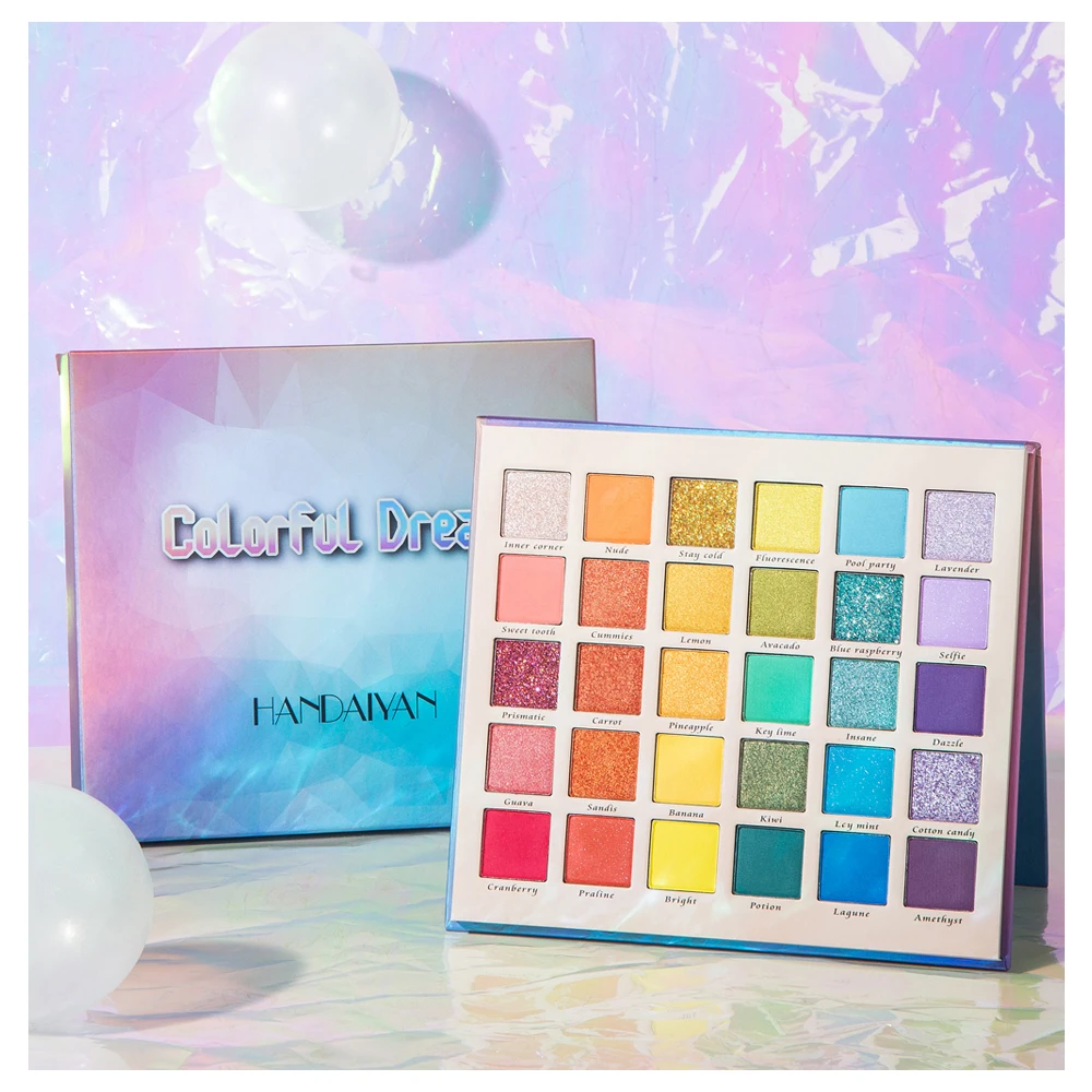 HANDAIYAN 30 color matte eye shadow palette pearly glitter eye shadows pallets