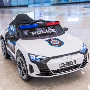 12V Battery Toy Kids Boys Police Car Electric Baby Power Wheel Children Ride-on Cars