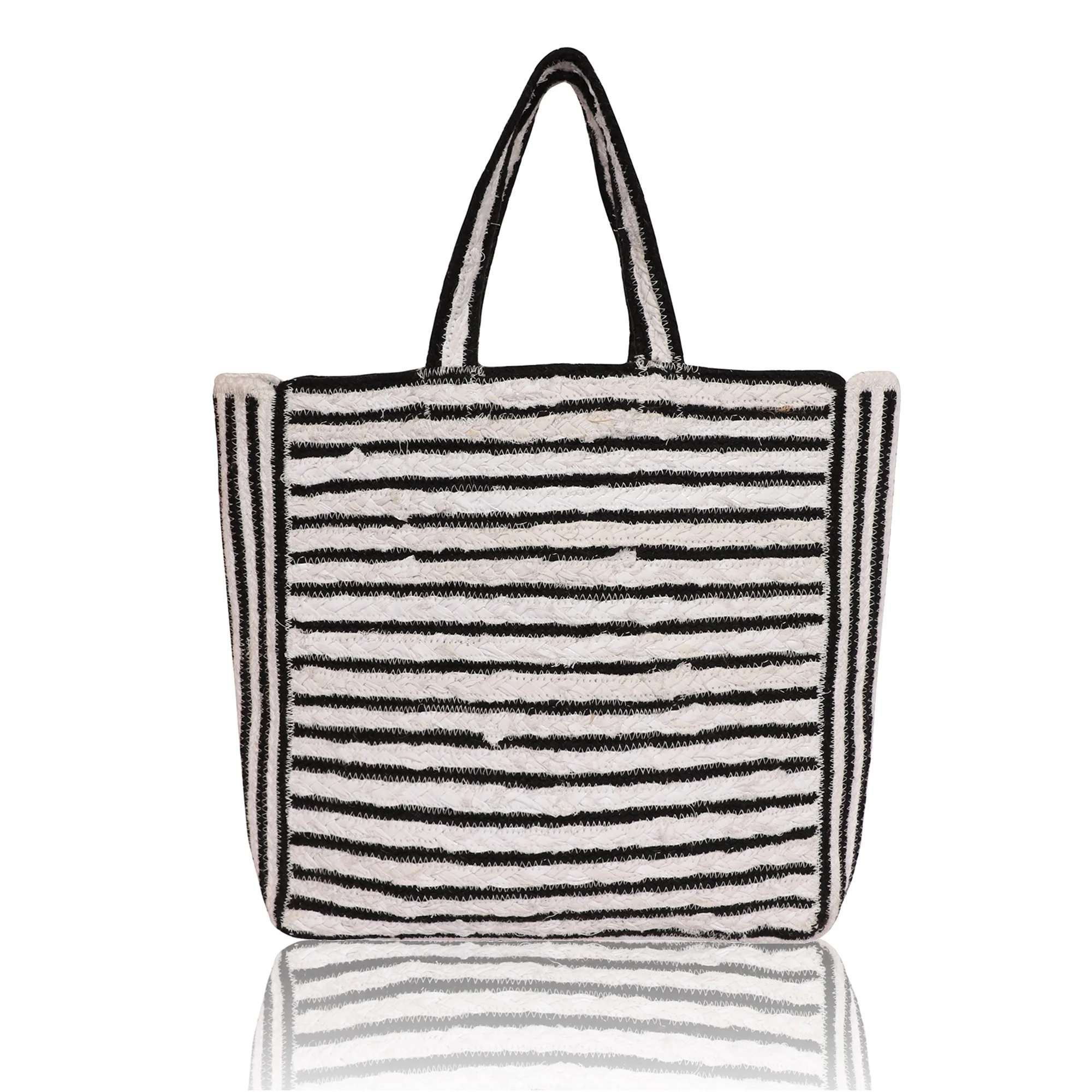 Urban Backwoods Viking Ship Reusable Cotton Shopping Tote Bag - Hipster Shopper With Long Handles