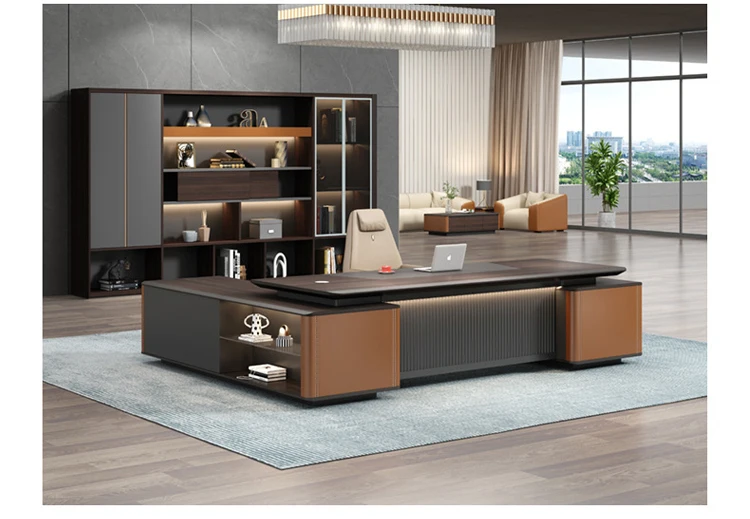 L-shaped Executive Desk - Modern Office Furniture