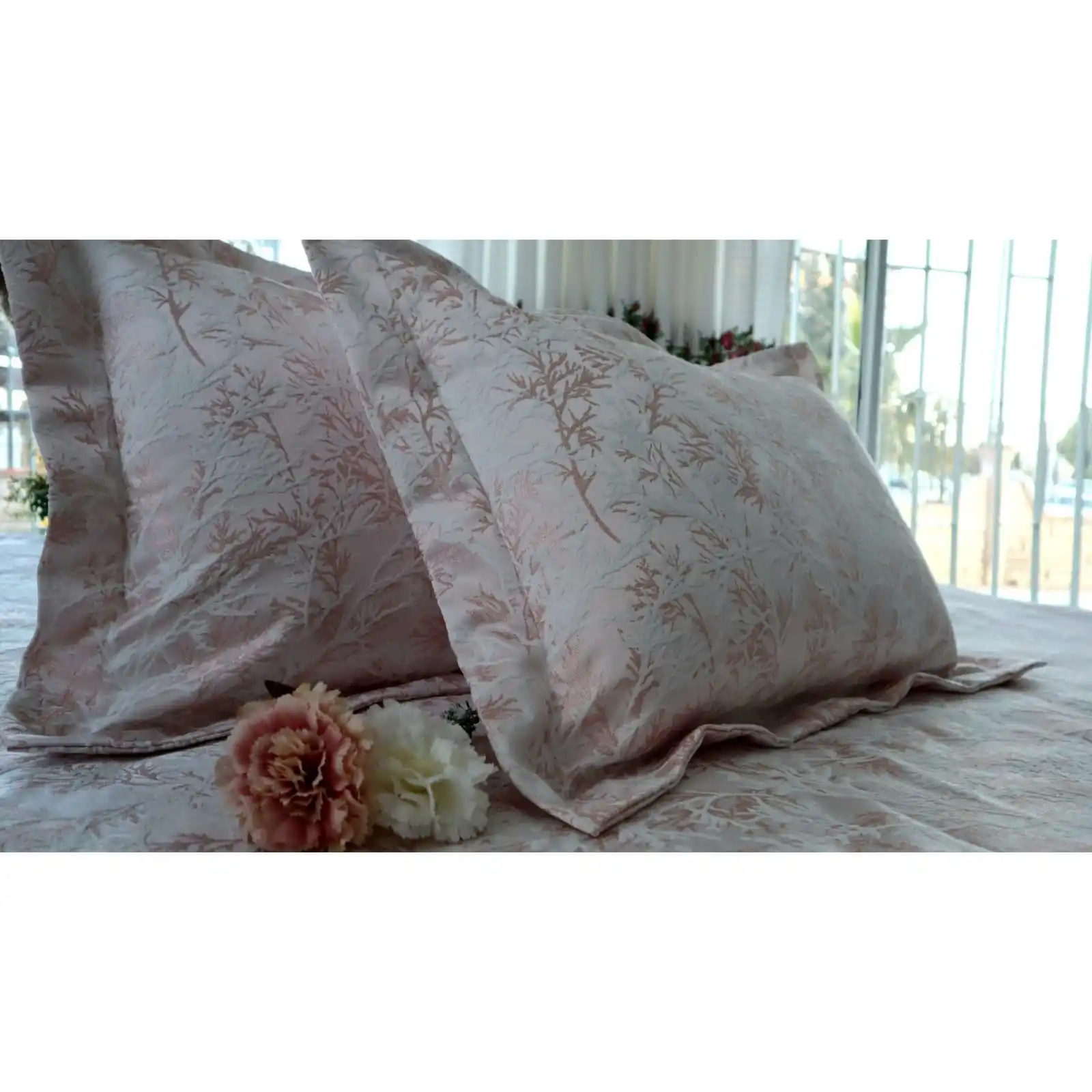 King Size Pink Chenille Bedspread Handmade Bed Spreads For Bedroom