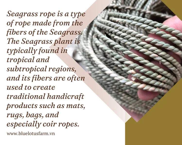 Handicraft Seagrass Rope Made in Vietnam Straw Yarn Machine Customized ...