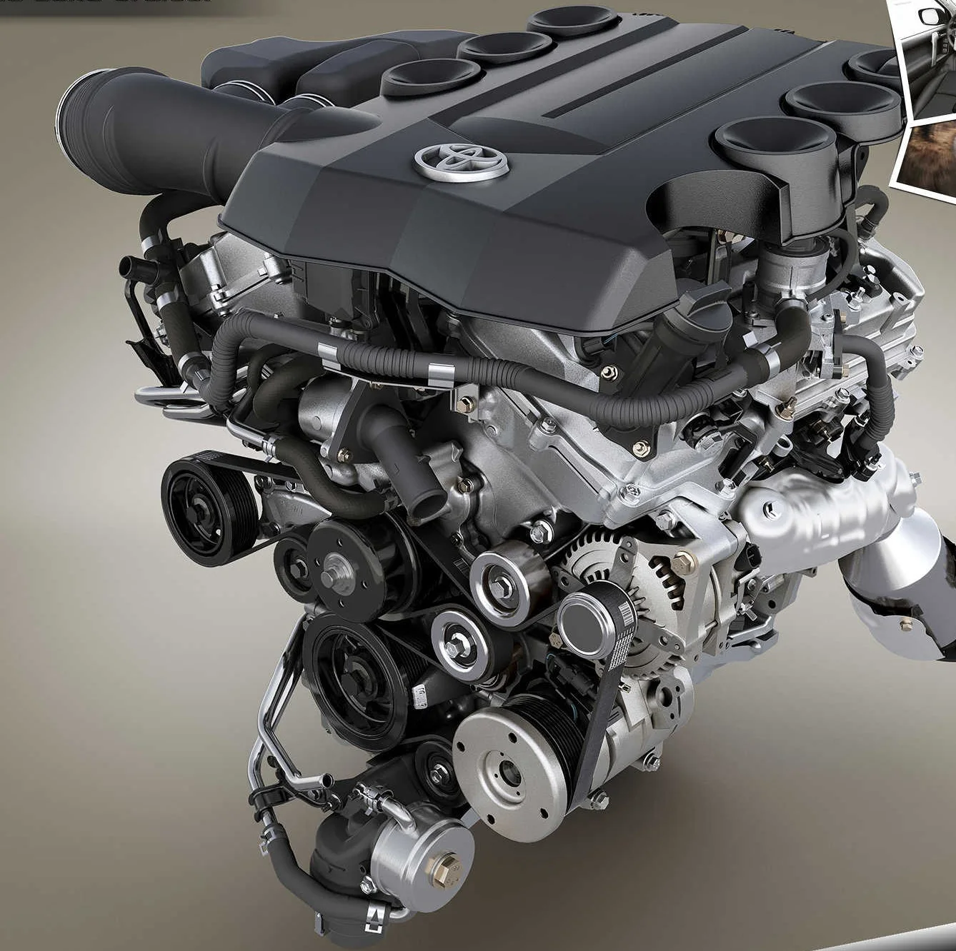 Rebuilt Land Cruiser 1HD-FTE Diesel Engine - AC Schnitzer