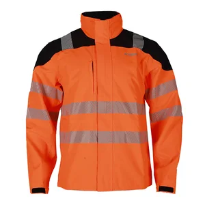 Wholesale Soft Stretch Polyester Safety Hi Vis Workwear Jacket Men