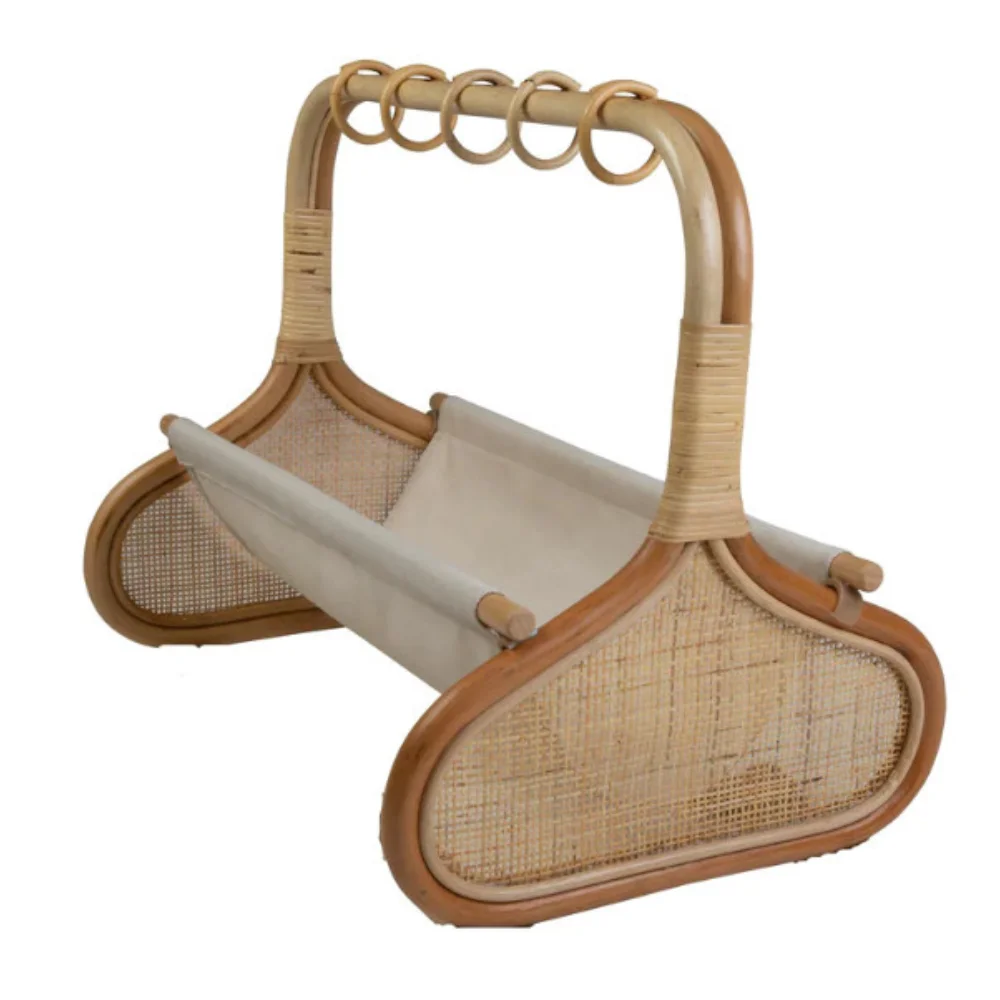 High Quality Handcrafted Natural Rattan Baby Play Gym Baby Accessory ...