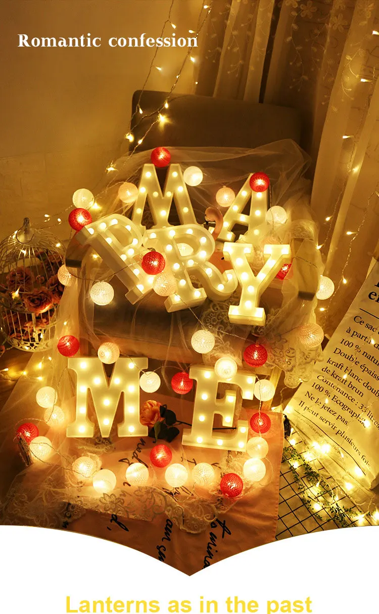 Outdoor Alphabet Changing Colours Marquee Sign Wed 4ft Led Large Number