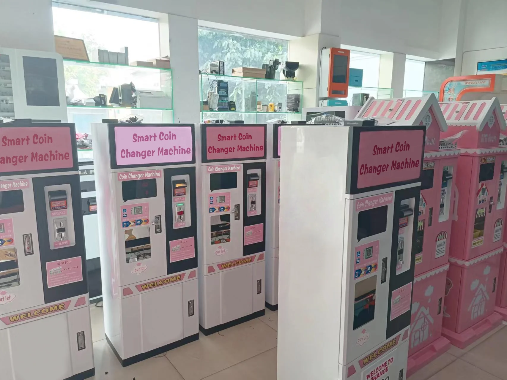 Coin Exchange Machines Customized Automatic Token Change Machine Money