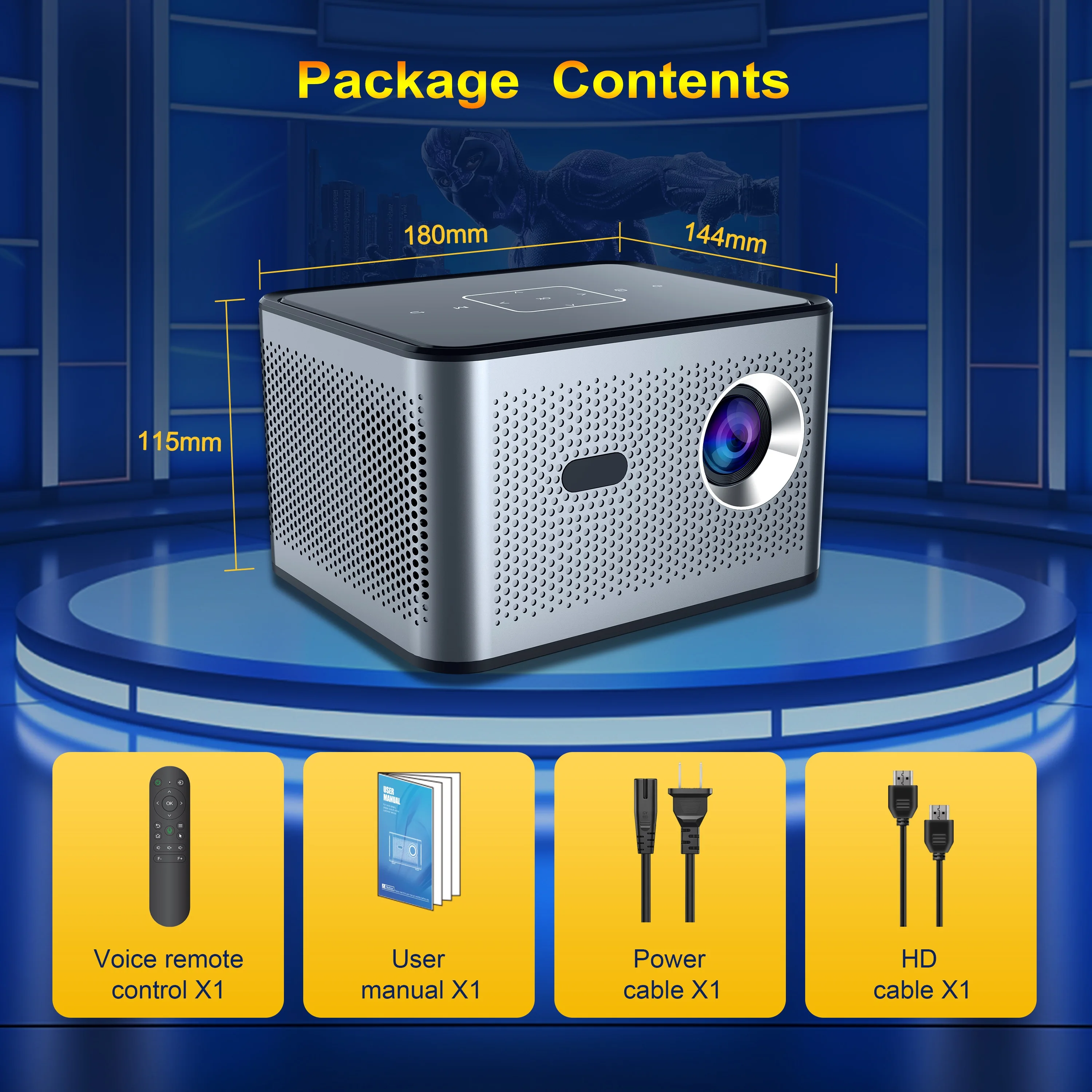 Xnano X3 Pro Projectors Portable Smart Full Hd 3d Tv Android Wireless