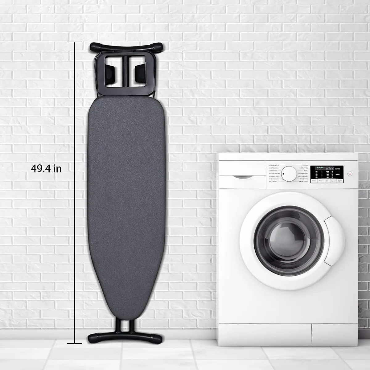 Hotel Supply Heavy Duty Black Metal Thickened Folding Ironing Board