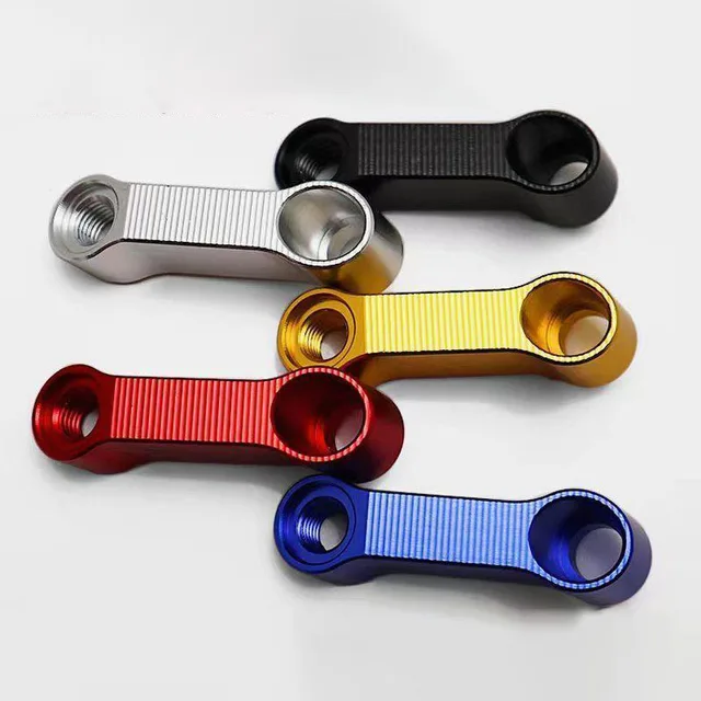 Customized CNC Motorcycle Rearview Mirror Expander Bracket Adapter Holder Aluminum Alloy Mount Raising Extension Bracket