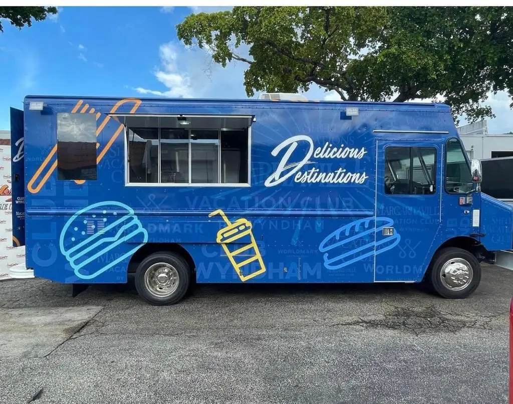 Fully Equipped Used Mobile Food Truck Food Cart Inused Food Truck