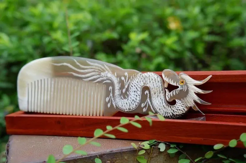 バッファローホーンコーム ナチュラルホーンコーム ハンドメイド