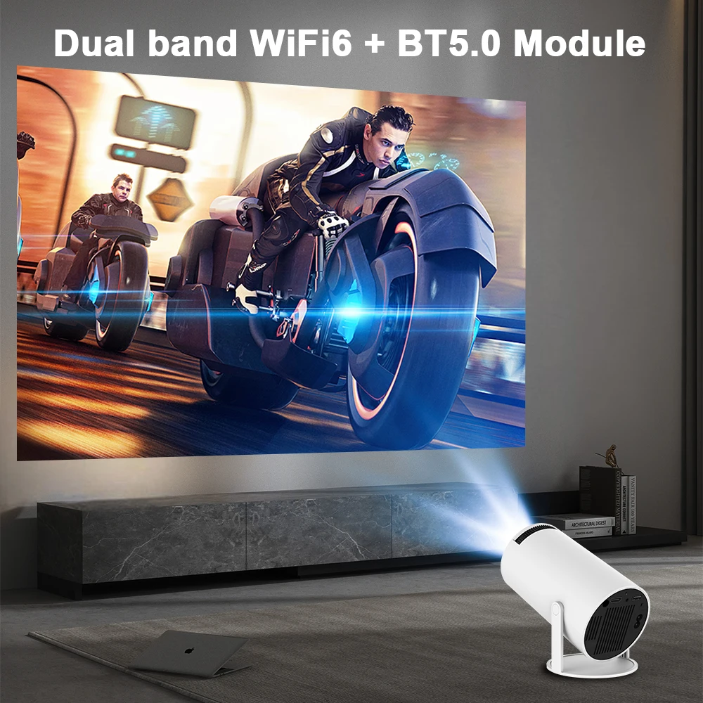 Proyector HY300 4K HD Android 11 Dual WiFi 6,0 200 ANSI BT5.0
