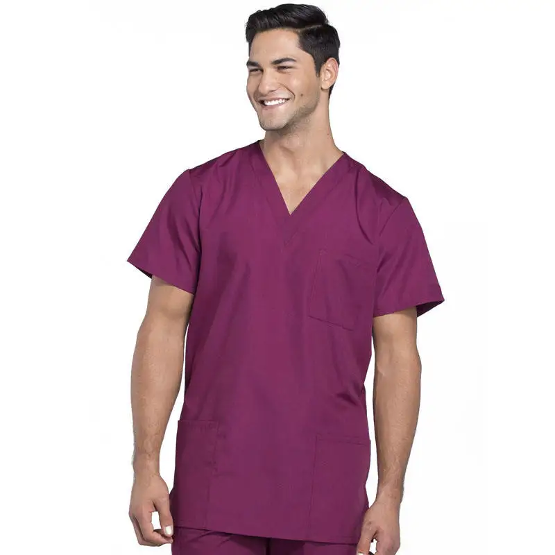 Women Men Hospital Uniforms Nurses Uniforms Sets Short Sleeve Nursing