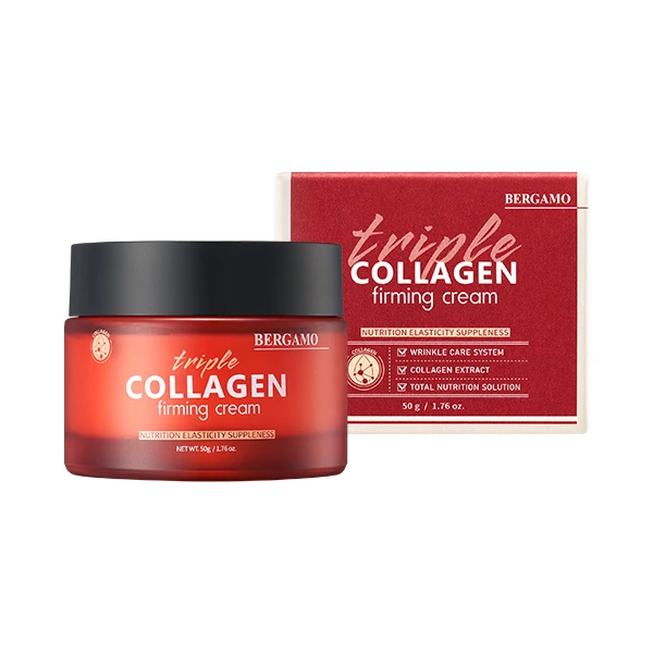 BERGAMO TRIPLE COLLAGEN FIRMING SKIN CARE SET (6PCS) Made in Korea K Beauty Cosmetics Rich Nutrition High Elasticity Wrinkle