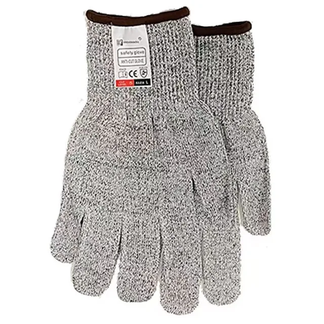 5 level HPPE anti-cut gloves Food grade kitchen anti-slip anti-thorn and wear-resistant outdoor garden labor protection gloves