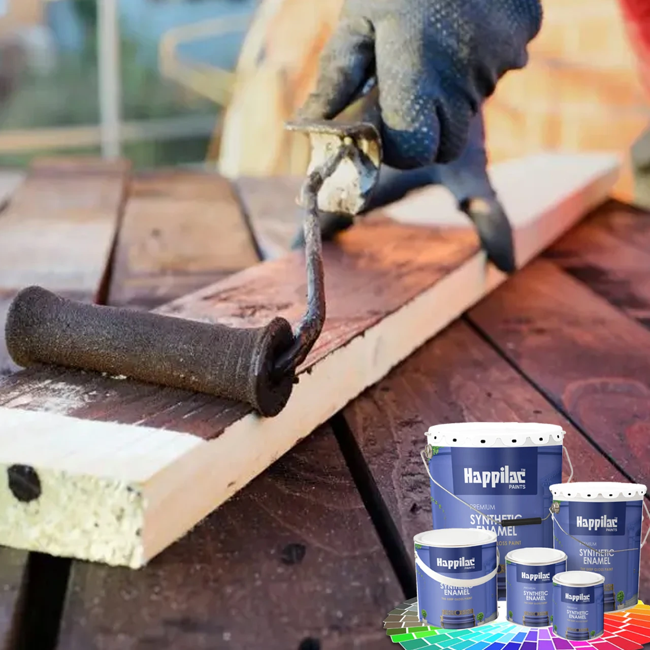 Alkyd Based High Gloss Synthetic Enamel Paint Alkyd for Wood and Metal Surfaces Liquid Coating for Brush Application Exterior