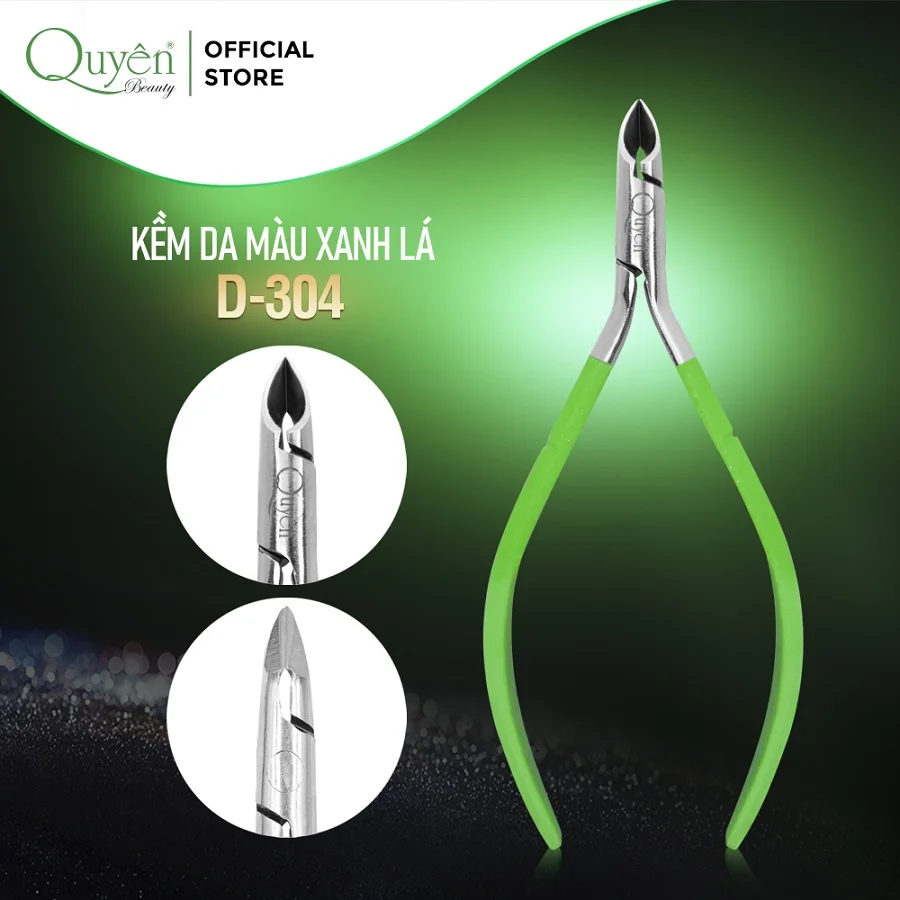 Multicolored Cuticle Nipper Stainless Steel Green Nail Supplies
