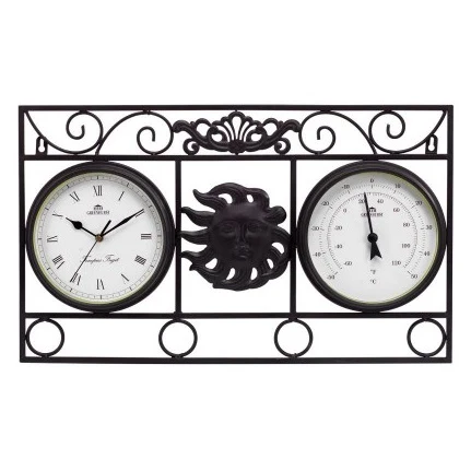 Rectangular Design Dual Time Zone Wholesale Quartz Retro Plastic Decorative Wall Clocks Clocks for Home Decor