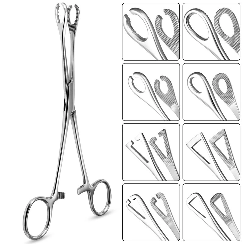 Septum Tragus Ear Piercing Forceps Safety Tweezers Opening Round Plier Lip Navel Nose Piercings