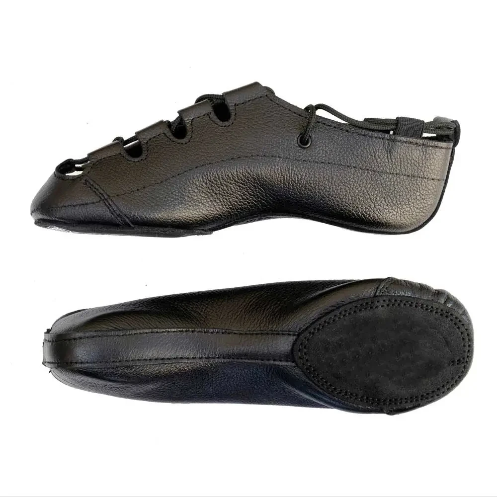 2024 Latest Custom Made High Quality Leather Irish Dance Shoes Women OEM ODM Service Adult Size Canvas Lining Sport Jazz Dance