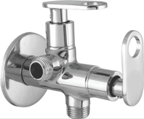 Stylish Durable Two-Way Angle Cock Unique Modern Design Stainless Steel Water Mixer Connection Basin Faucets for Washroom