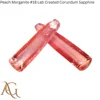 #18 Peach Morganite Lab Created Corundum Sapphire