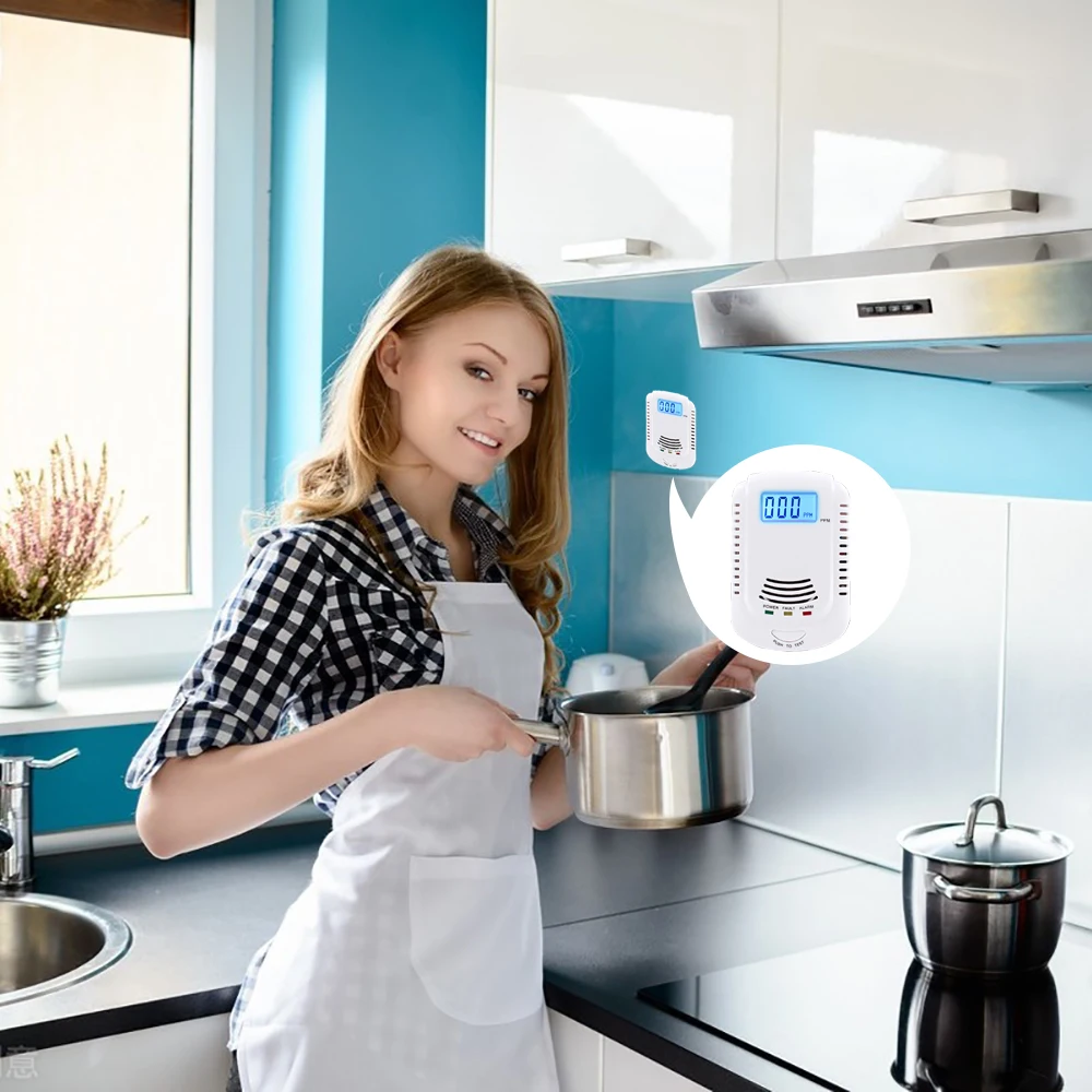 SMG-KR002 2 в 1 газовый композитный детектор датчик давления сигнализация утечки нескольких газов