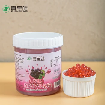 Factory Direct Bursting Boba Good And Stable In Quality 1.2Kg Popping Boba Grape Fruit Flavor For Cold Drink