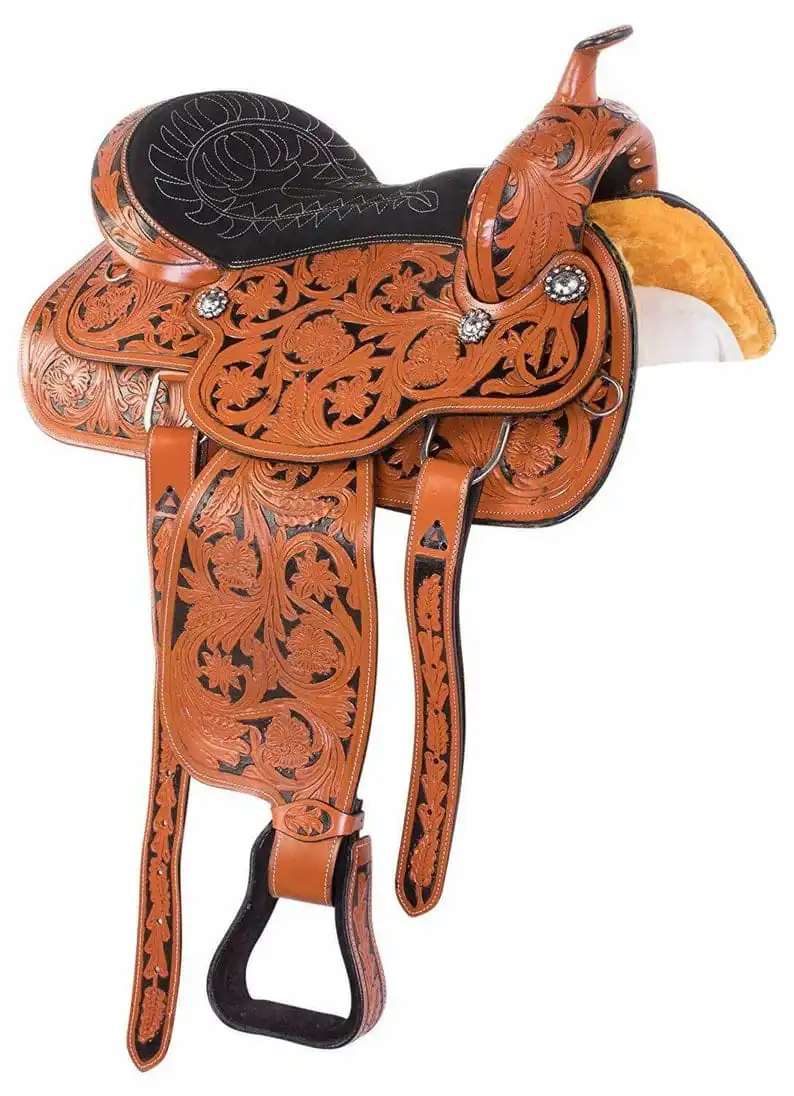 Top Quality Lightweight Horse Western Saddles Pure Leather Roping Ranch ...