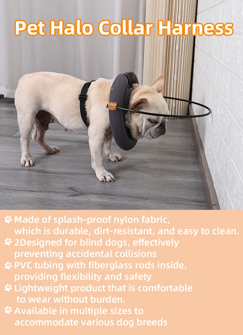 Doglemi Blind Dog Accessories Guiding Device Pet Anticollision Harness