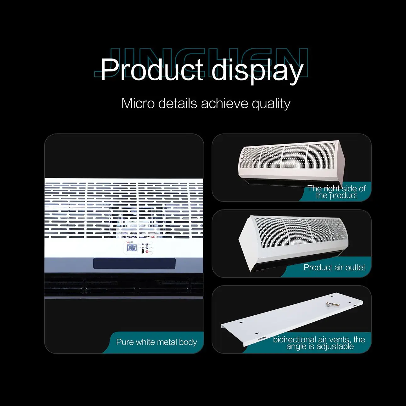 Air Curtain, 32m/s, 1100W, 6-8, 380V - detail 4