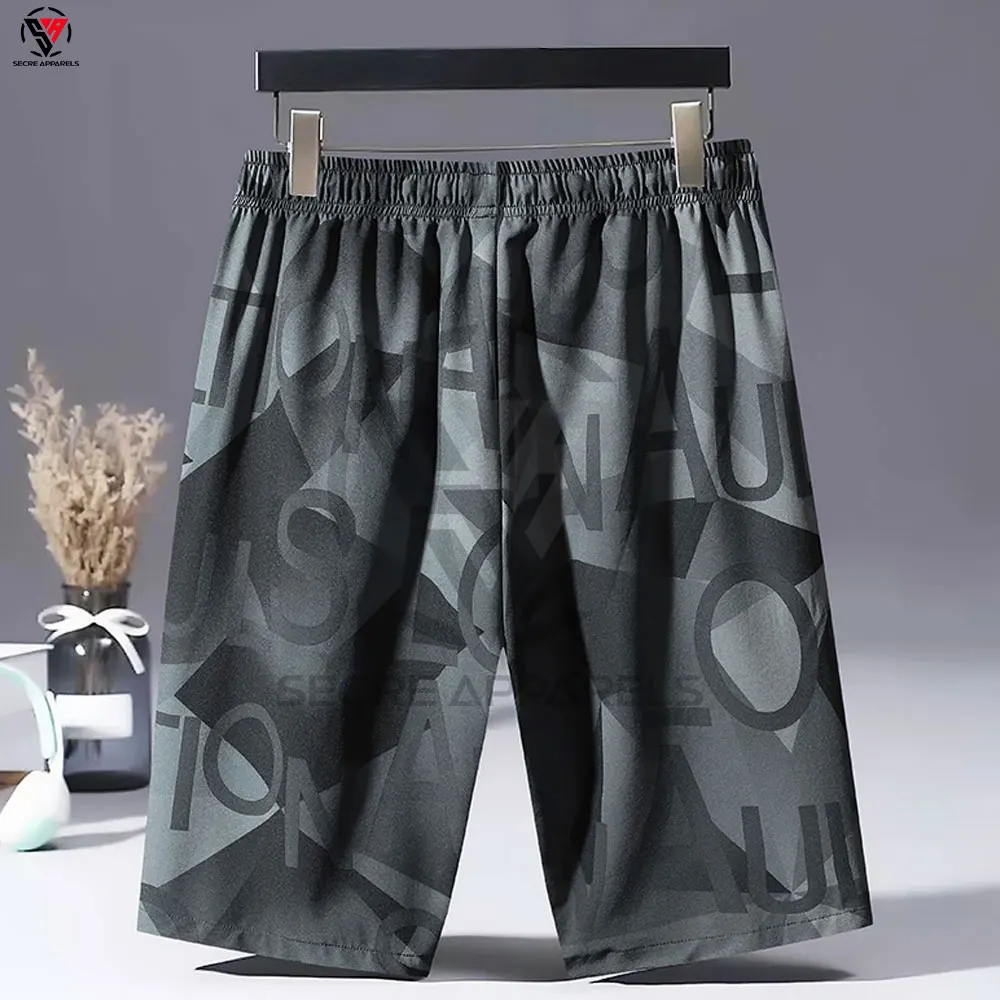 Breathable Men's Printed Shorts Casual Jogging Pants New Trendy Breathable Sweatpants Thin Style Loose Shorts607_voghion.com