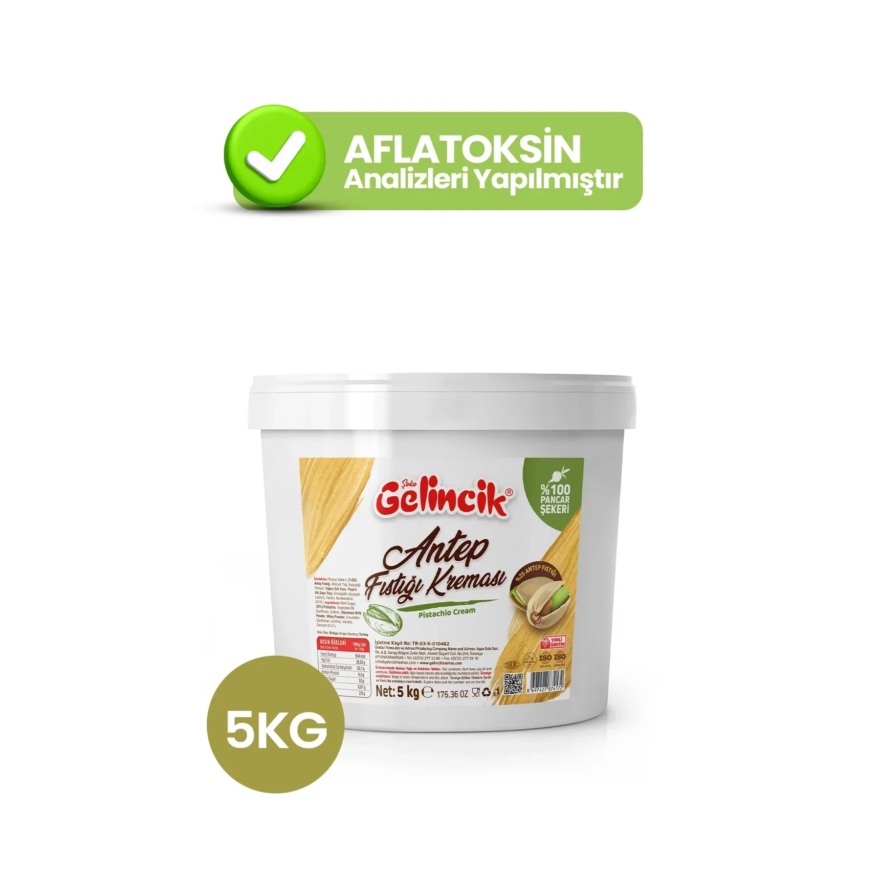 5 Kg Antep Pistachio Cream Delicious Dessert Product