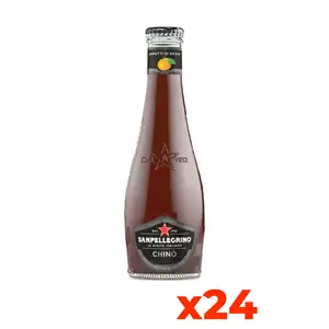 Sanpellegrino Italian Chinotto Soda Premium Quality 200ml Glass Bottles 24 Pack for Home Use Carbonated Drinks